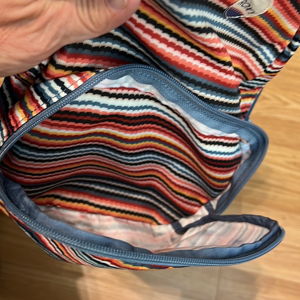 Roxy Always Core Backpack - Rio Red Zigzag Stripe - image 3